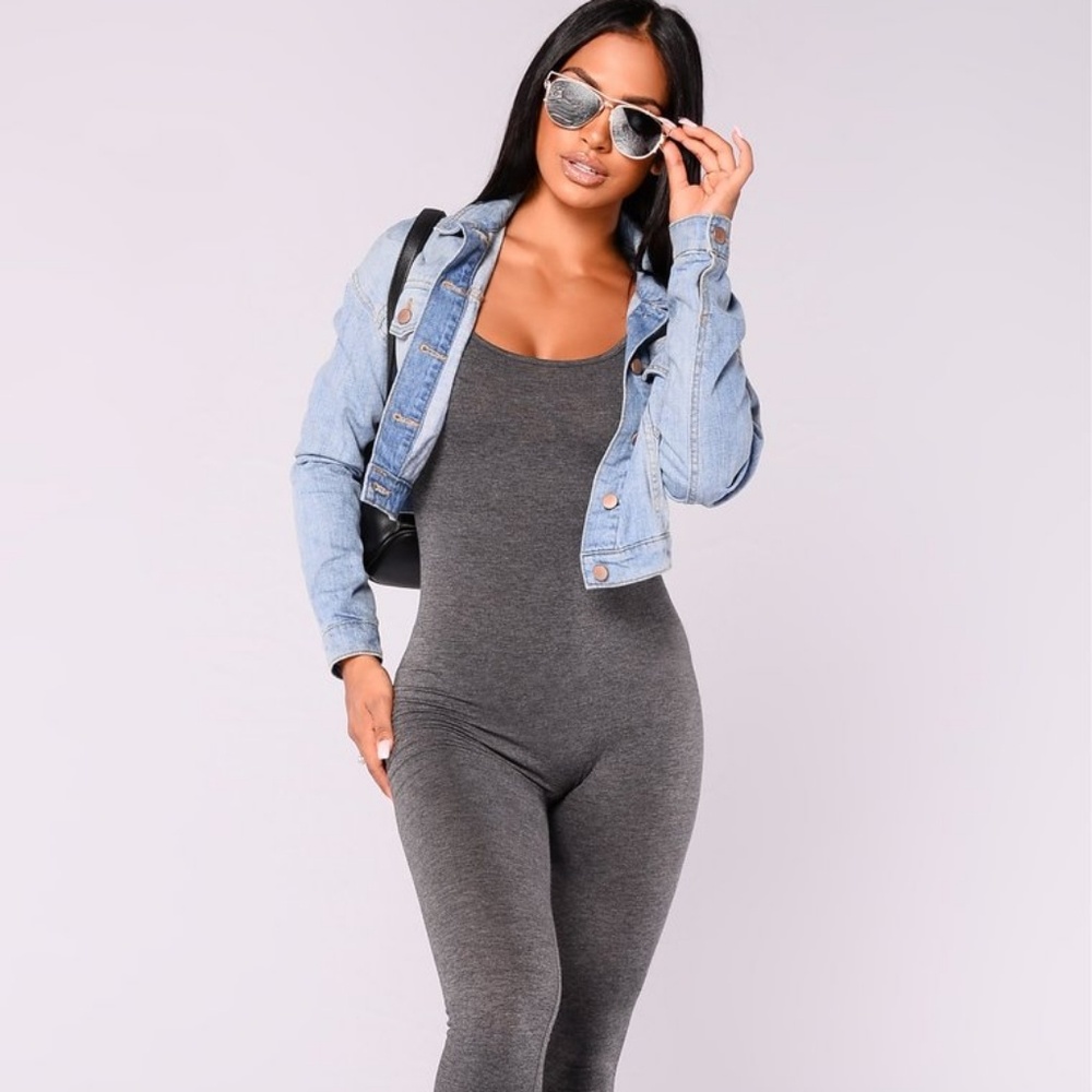 Make offer! Super Cute Gray Jumpsuit